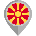 flag, placeholder, flags, Country, Nation, Republic Of Macedonia DarkGray icon