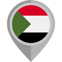 flag, Sudan, placeholder, flags, Country, Nation Black icon