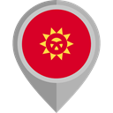 flag, Kyrgyzstan, placeholder, flags, Country, Nation Crimson icon