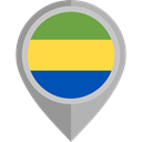 Country, Nation, flag, Gabon, placeholder, flags DarkGray icon