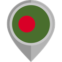 flag, Bangladesh, placeholder, flags, Country, Nation DarkOliveGreen icon