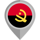 flag, Angola, placeholder, flags, Country, Nation Black icon