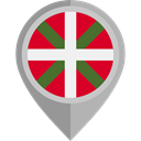 Region, autonomous, Basque Country, flag, placeholder, flags DarkGray icon