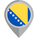 flag, placeholder, flags, Country, Nation, Bosnia And Herzegovina DarkGray icon