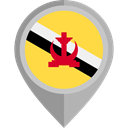 Country, Nation, flag, Brunei, placeholder, flags SandyBrown icon