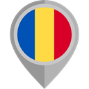 flags, Chad, Country, Nation, flag, placeholder DarkGray icon