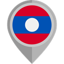 Country, Nation, flag, Laos, placeholder, flags DarkGray icon