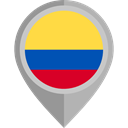 Country, Nation, flag, Colombia, placeholder, flags DarkGray icon