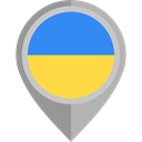flag, ukraine, placeholder, flags, Country, Nation DarkGray icon