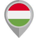 Country, Nation, flag, hungary, placeholder, flags DarkGray icon