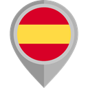 flag, spain, placeholder, flags, Country, Nation DarkGray icon