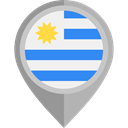 Nation, Uruguay, placeholder, flags, Country, flag DarkGray icon