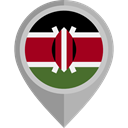 Country, Nation, kenya, flag, placeholder, flags Black icon
