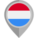 flag, Luxembourg, placeholder, flags, Country, Nation DarkGray icon