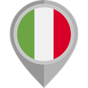 Country, Nation, flag, italy, placeholder, flags DarkGray icon
