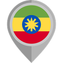 flag, Ethiopia, placeholder, flags, Country, Nation DarkGray icon