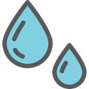 weather, Rain, drop, water, nature, Teardrop, raindrop, drops, Healthcare And Medical SkyBlue icon