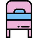 furniture, Bed, bedroom, Comfortable, Furniture And Household Plum icon