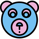 Animal, bear, Animals, children, teddy bear, childhood, puppet, Fluffy, Kid And Baby SkyBlue icon