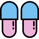 fashion, footwear, slipper, Comfortable, Clothes, clothing, slippers SkyBlue icon