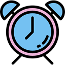 Clock, time, timer, alarm clock, Tools And Utensils SkyBlue icon