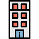 Block, Building, buildings, Apartments, real estate, residential, flat Black icon