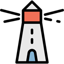 Orientation, Lighthouse, tower, Guide, buildings, Architecture And City Black icon