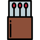 Energy, miscellaneous, fire, Flame, match, matches, Tools And Utensils Sienna icon