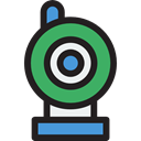 Videocam, Communications, video chat, Videocall, Cam, Webcam, technology, electronics Black icon