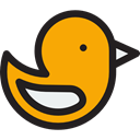 bird, Duck, Animals, Wild Life Orange icon