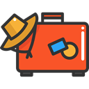 suitcase, travel, luggage, baggage, travelling, Tools And Utensils Tomato icon