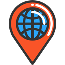 interface, location, pin, placeholder, signs, map pointer, Map Location, Map Point, Maps And Location DarkSlateGray icon