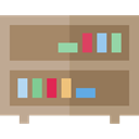 Library, Bookcase, storage, furniture, Bookshelf, Furniture And Household, Book Gray icon