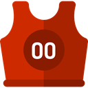 sport, team, equipment, Shirt, Clothes, fashion, uniform, Sports And Competition Firebrick icon