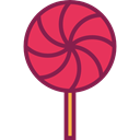Food And Restaurant, Birthday And Party, food, sugar, Dessert, sweet, Lollipop, Lollipops Black icon