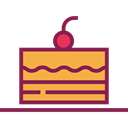 cake, food, piece, Dessert, sweet, Bakery, Piece Of Cake, Food And Restaurant Black icon