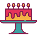 food, Dessert, Celebration, Bakery, birthday, cake, Birthday Cake, Birthday And Party Brown icon