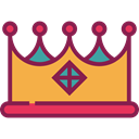 Royalty, Chess Piece, Birthday And Party, miscellaneous, king, shapes, crown, Queen Brown icon
