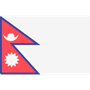 world, flag, Nepal, flags, Country, Nation WhiteSmoke icon