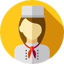 user, profile, Avatar, job, Social, Cooker, profession, Professions And Jobs Gold icon