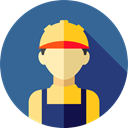 user, profile, Avatar, job, worker, Social, profession, Professions And Jobs SteelBlue icon