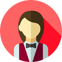 user, profile, Avatar, job, Social, waiter, profession, Professions And Jobs Tomato icon