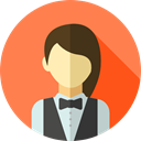 profile, Avatar, job, Social, profession, Croupier, Professions And Jobs, user Coral icon