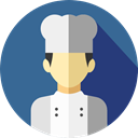 user, profile, Avatar, job, Social, Chef, profession, Professions And Jobs SteelBlue icon