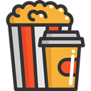 Salty, Food And Restaurant, food, popcorn, snack, Fast food, cinema DarkSlateGray icon