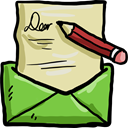 Email, Communications, envelope, Message, mail, Letter PaleGoldenrod icon