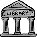 Book, Books, buildings, study, Literature, Architecture And City, Library, Building, education, reading DarkGray icon