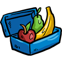 Fruit, Container, diet, Healthy Food, Lunch Box, Food And Restaurant Black icon