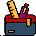 education, pencil case, Tools And Utensils, Writing Tool DarkSlateGray icon