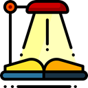 Library, education, reading, study, ebook Black icon